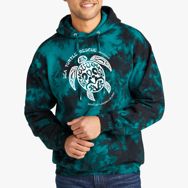 Sea Turtle Rescue - Crystal Tie Dye Pullover Hoodie Thumbnail